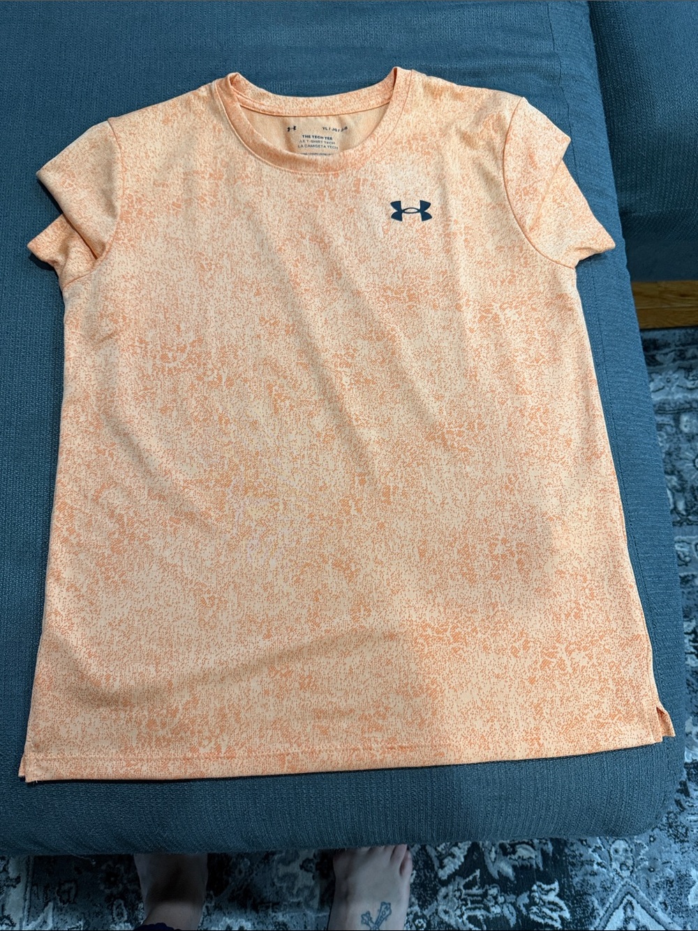 Under Armour Orange Heather Performance Tee